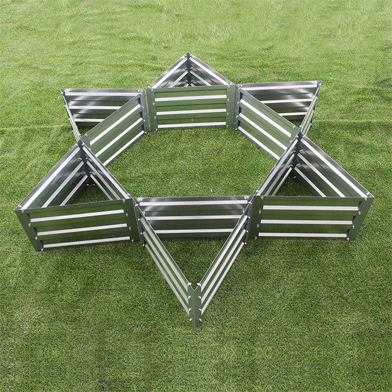 Canteiros elevados galvanizados DIY