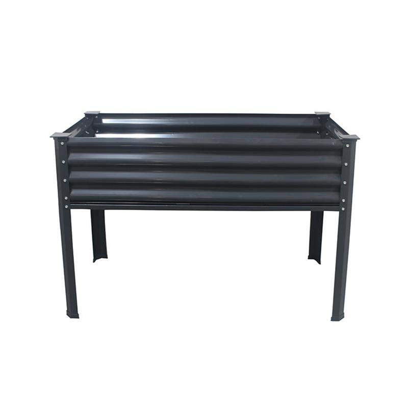 Cama de jardim elevada ao ar livre de metal